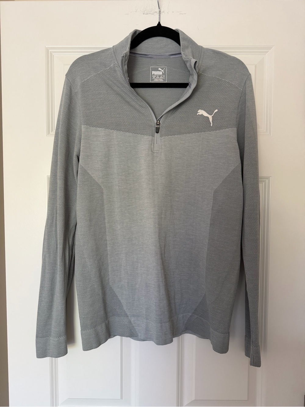 NWOT* Puma Men’s Gray Quarter-Zip Performance Sweater- Size Small